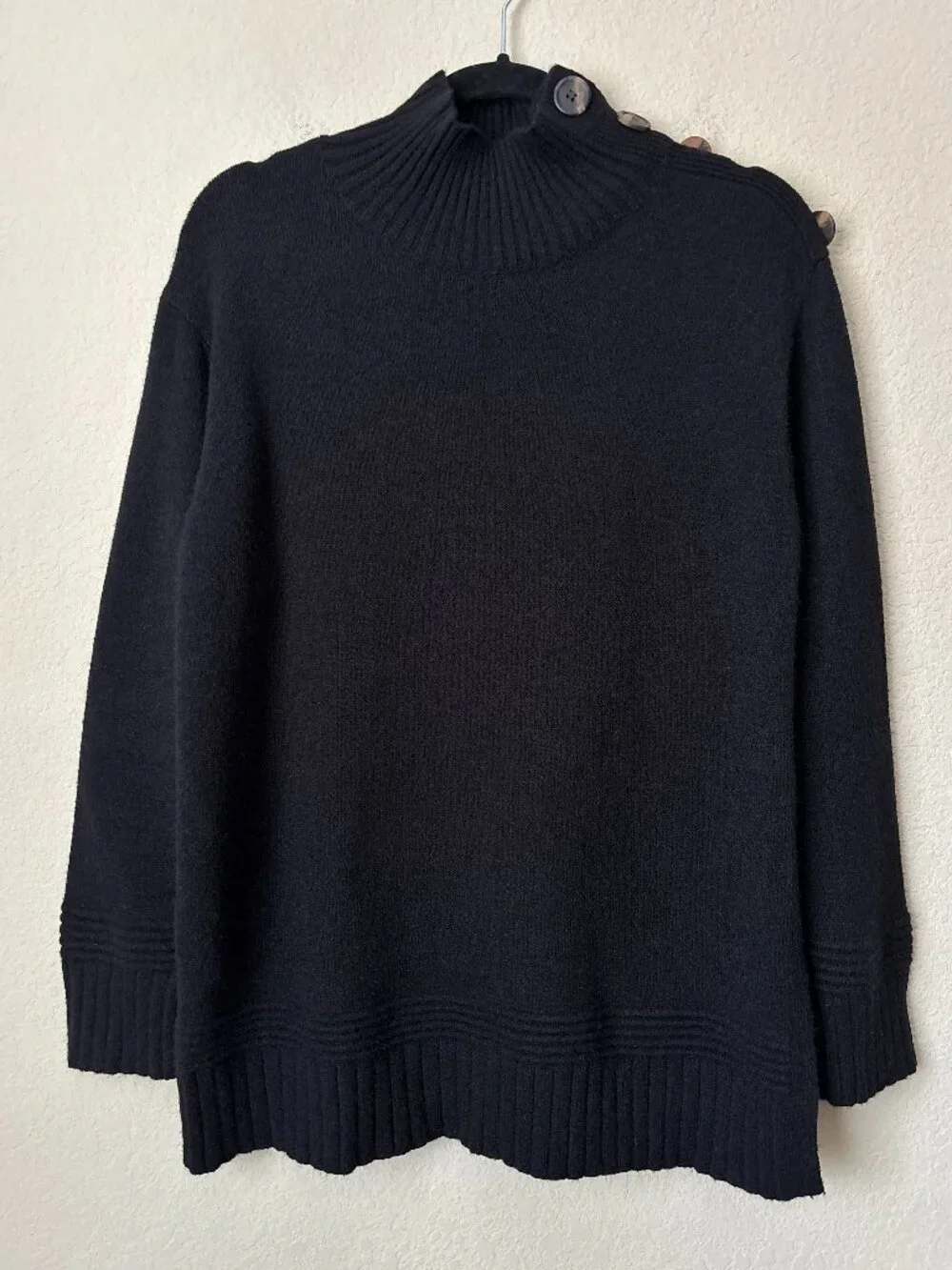 By Anthropologie Margarita Button Turtleneck Sweater - Picture 2 of 10